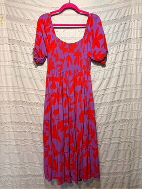 Mister Zimi Fleur "maple" print maxi dress